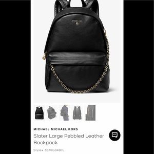 Black large Michael Kors backpack